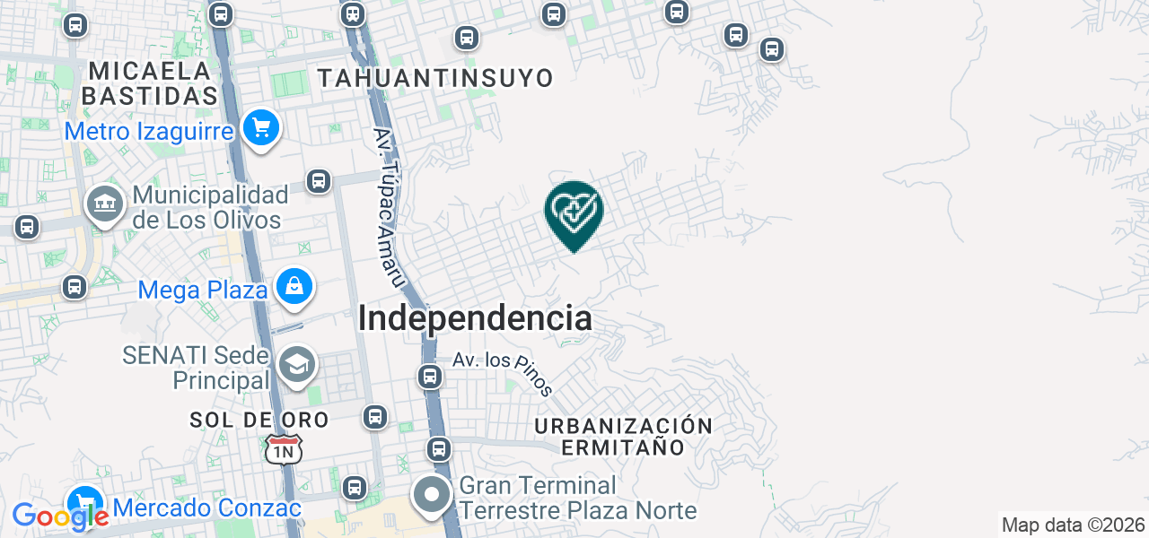 Mapa de Terrazos Dent