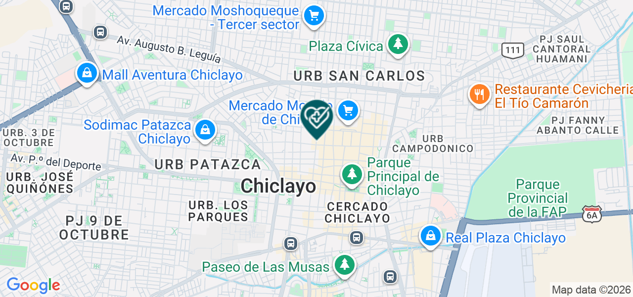 Mapa de Clinica Dental Especializada "innova Vital" S.A.C.