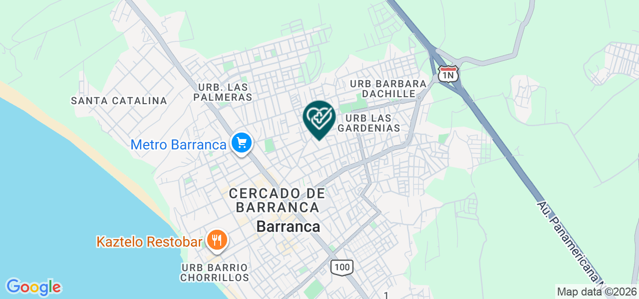 Mapa de Servicios Clinicos Maria Auxiliadora E.I.R.L