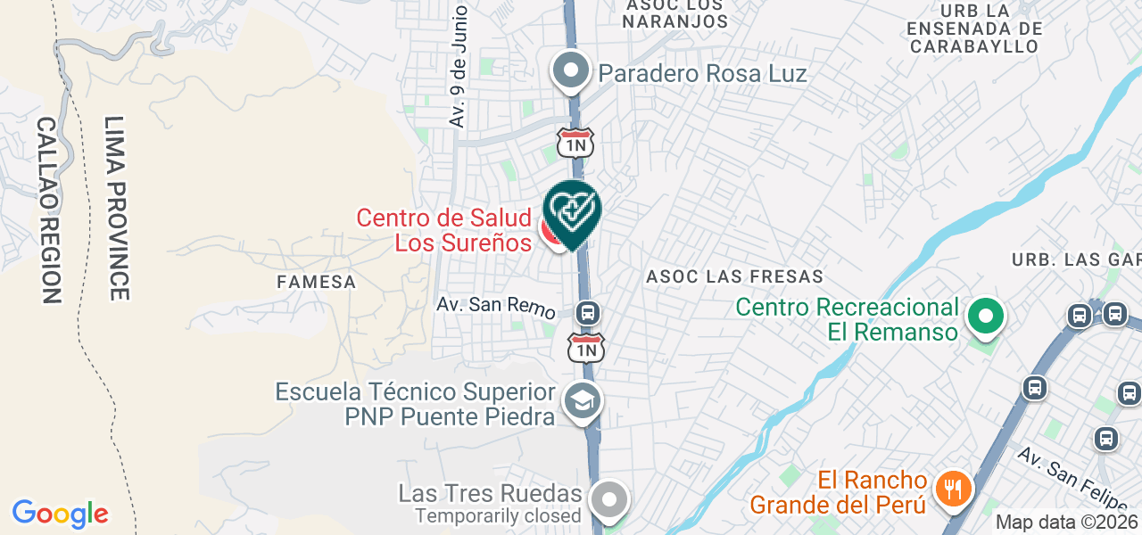 Mapa de Consultorio Medico Obstetrico