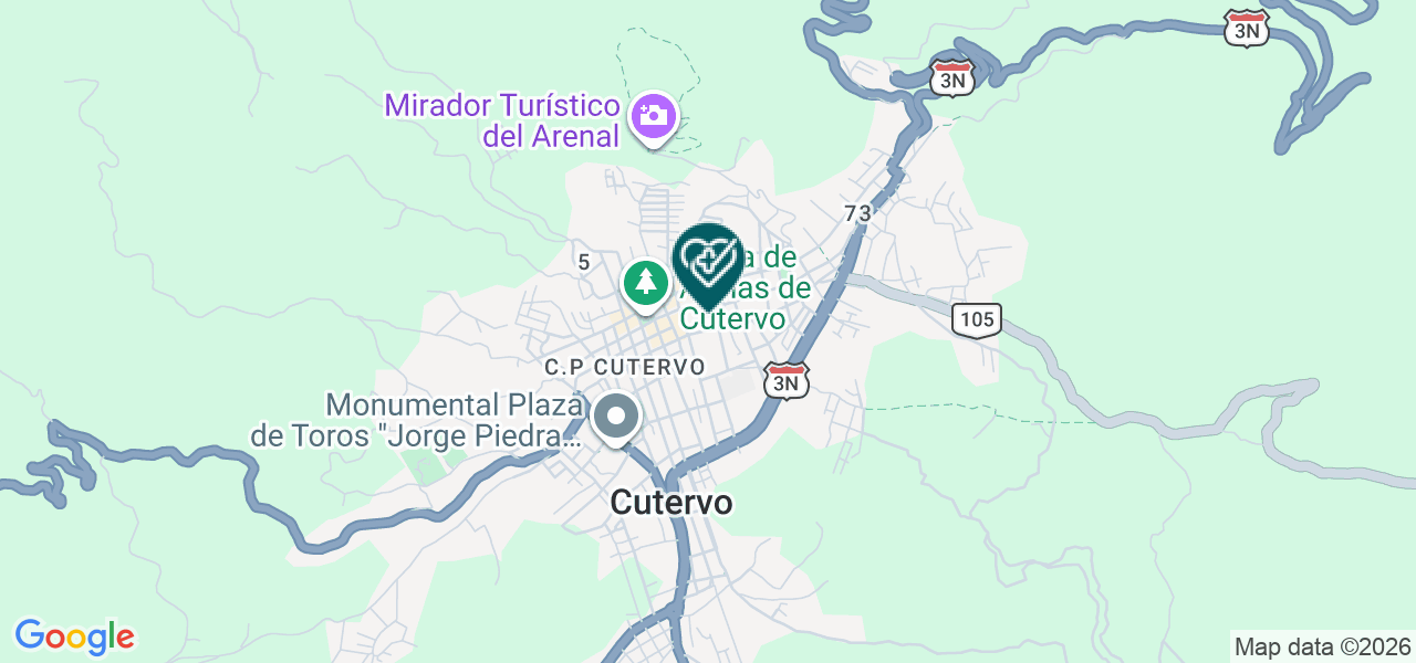 Mapa de Centro Odontologico del Día