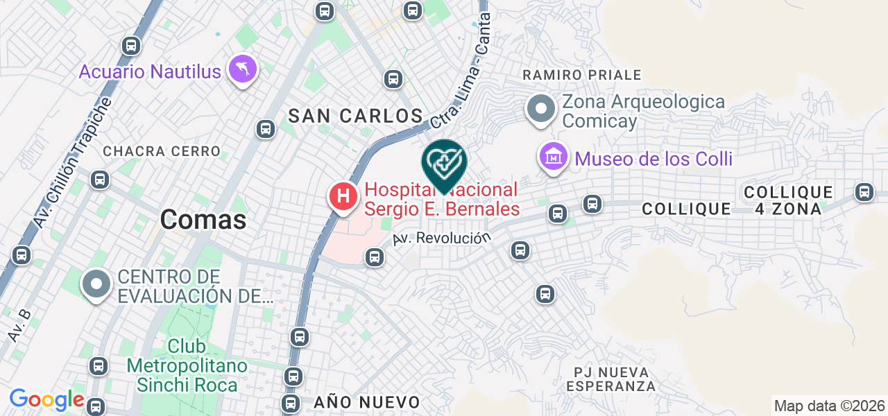 Mapa de Aparcana Pino Pedro Yucepi