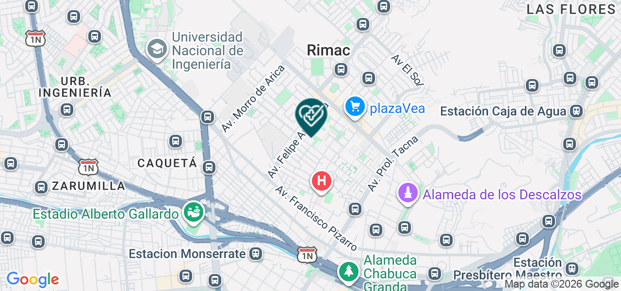 Mapa de V & C Odontologos S.A.C.