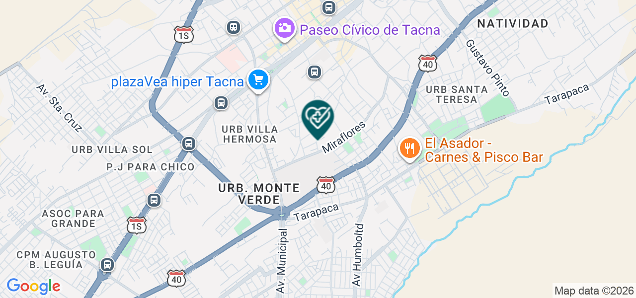 Mapa de Centro Otorrino Salvatierra