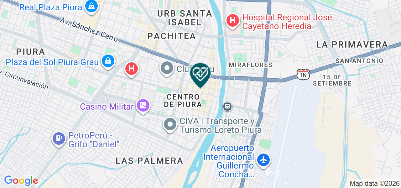 Mapa de Cen de Diagnost Radiograf Imagenes Rx SRL