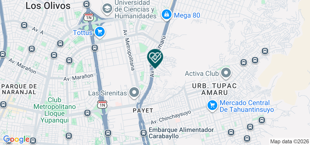 Mapa de Consultorio Medico " Centro Solidario