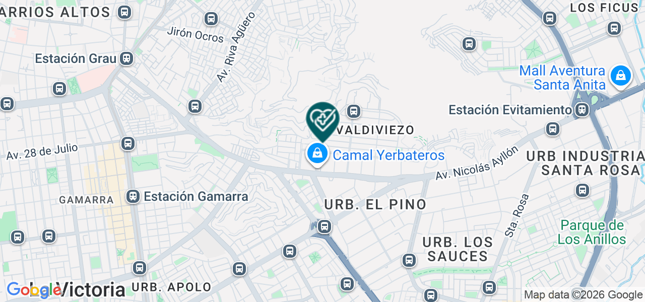 Mapa de Policlinico Primavera