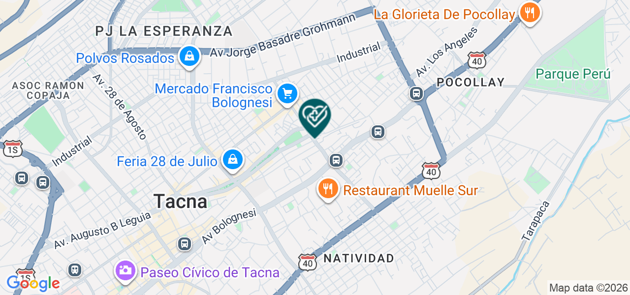 Mapa de Consultorio Odontologico "cotri Dent