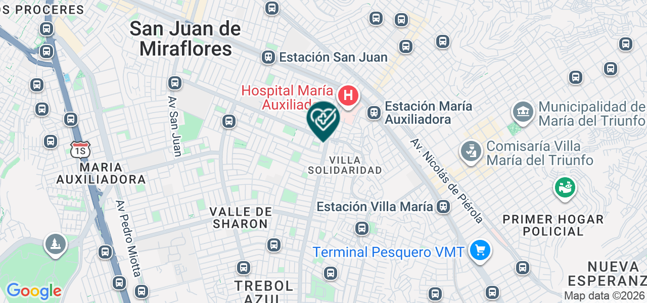 Mapa de Consultorio Odontológico ¨virgen de Guadalupe¨