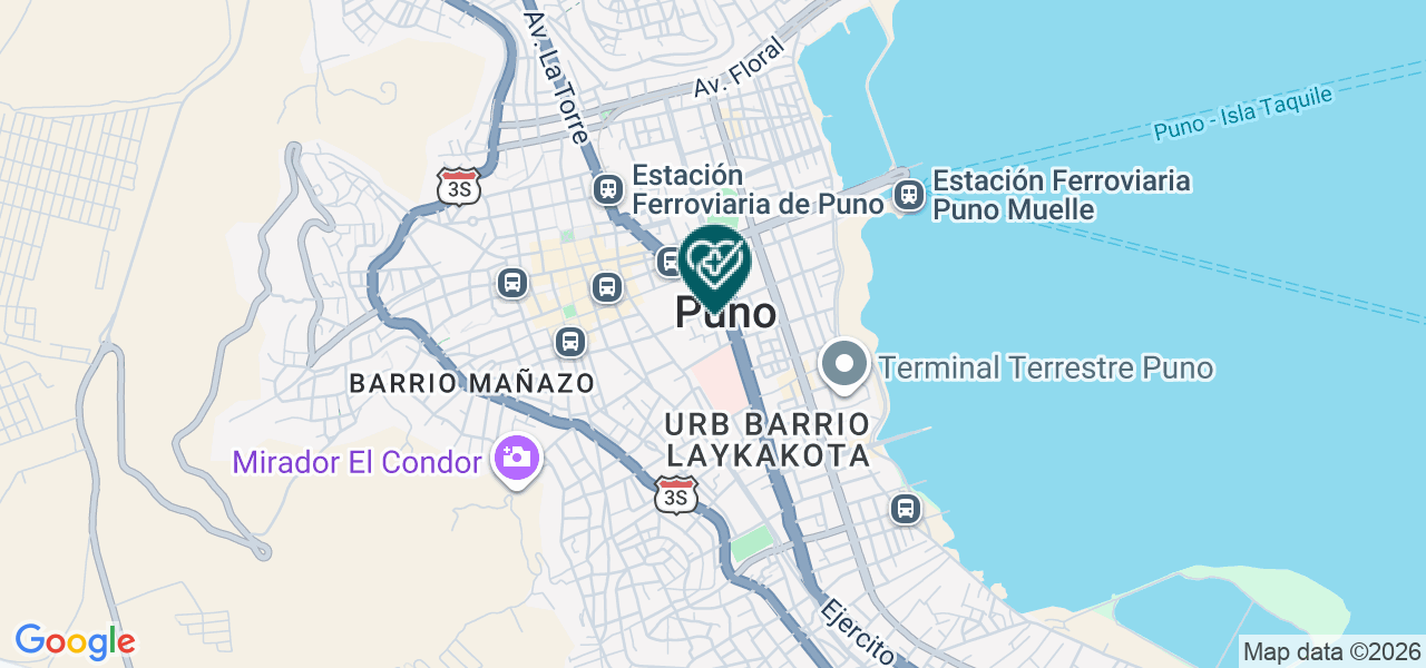 Mapa de Clinica Puno
