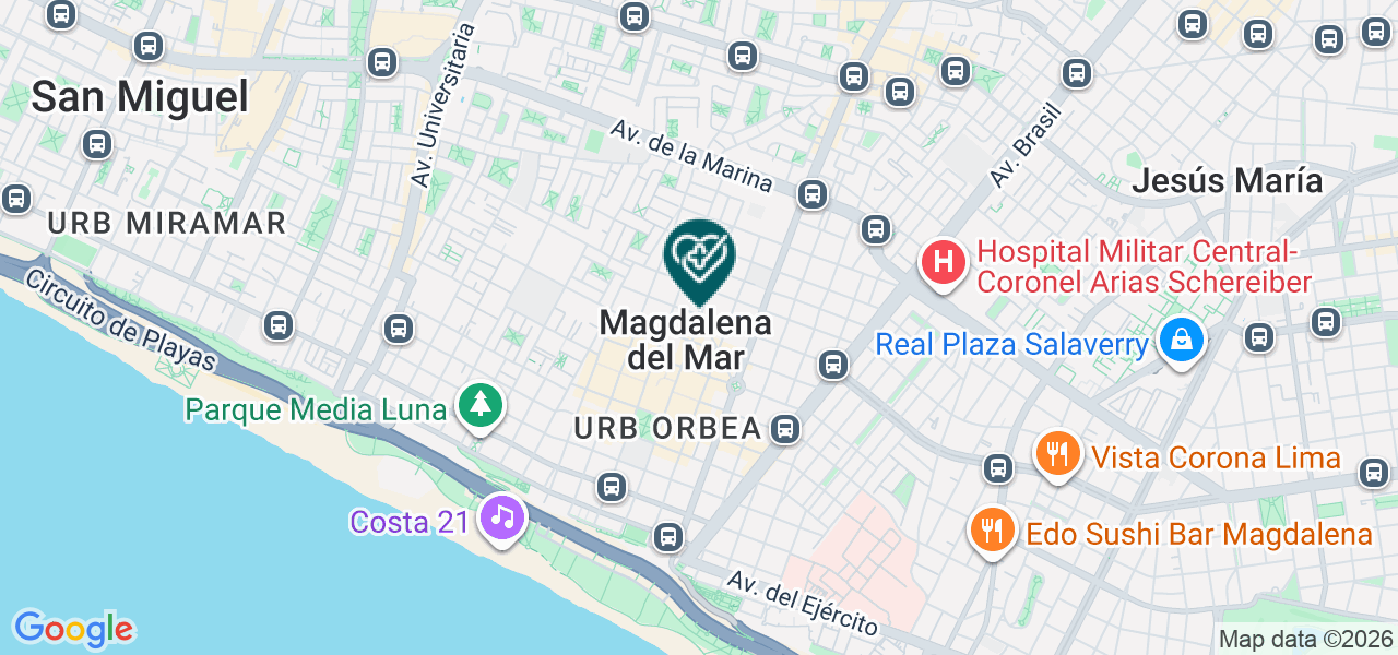 Mapa de Dental Protection Rgr