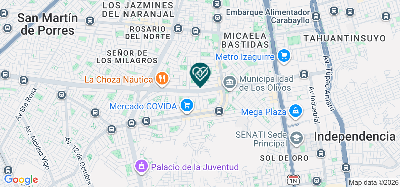 Mapa de Paramedicos Servicio Asistido E.I.R.L