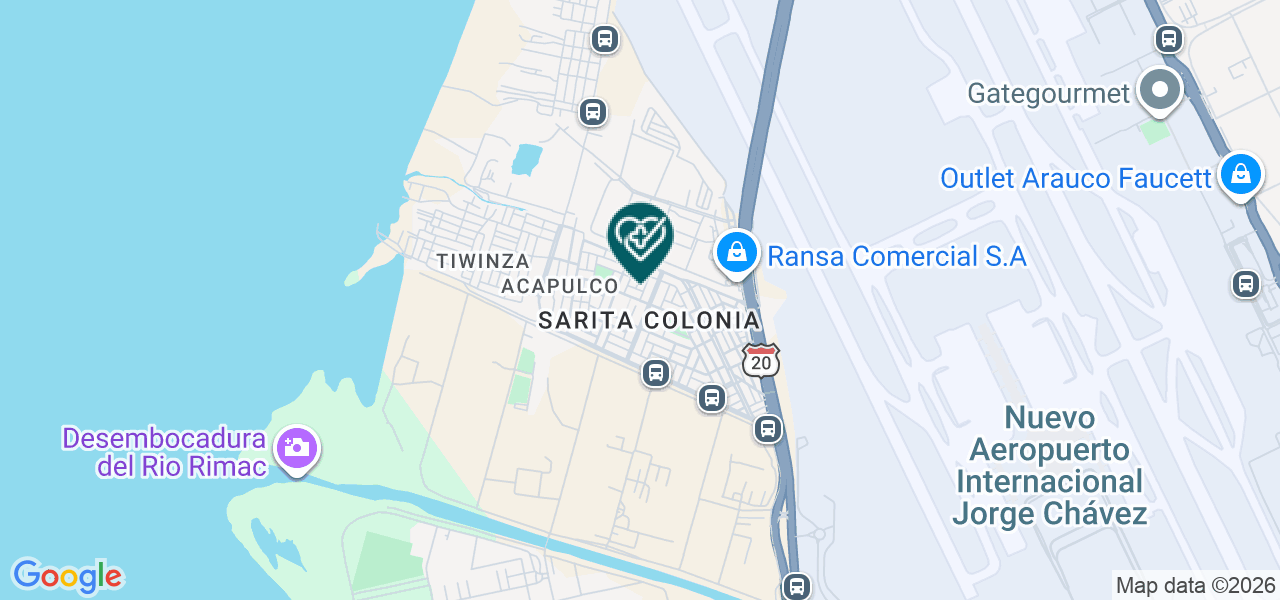 Mapa de Consultorios Medicos Sonia S.A.C.
