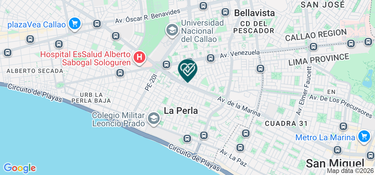 Mapa de Consultorio Odontologico "la Marina