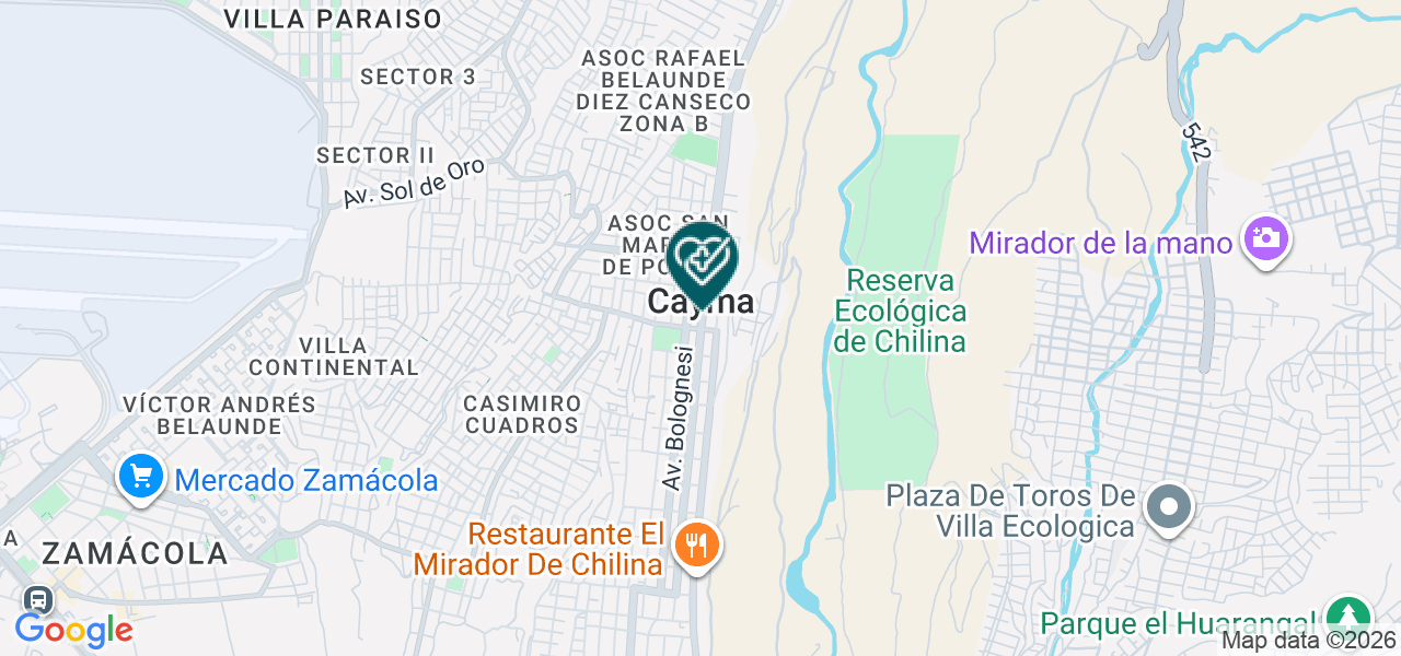 Mapa de Centro de Rehabilitacion Dental Especializada S.A.C.