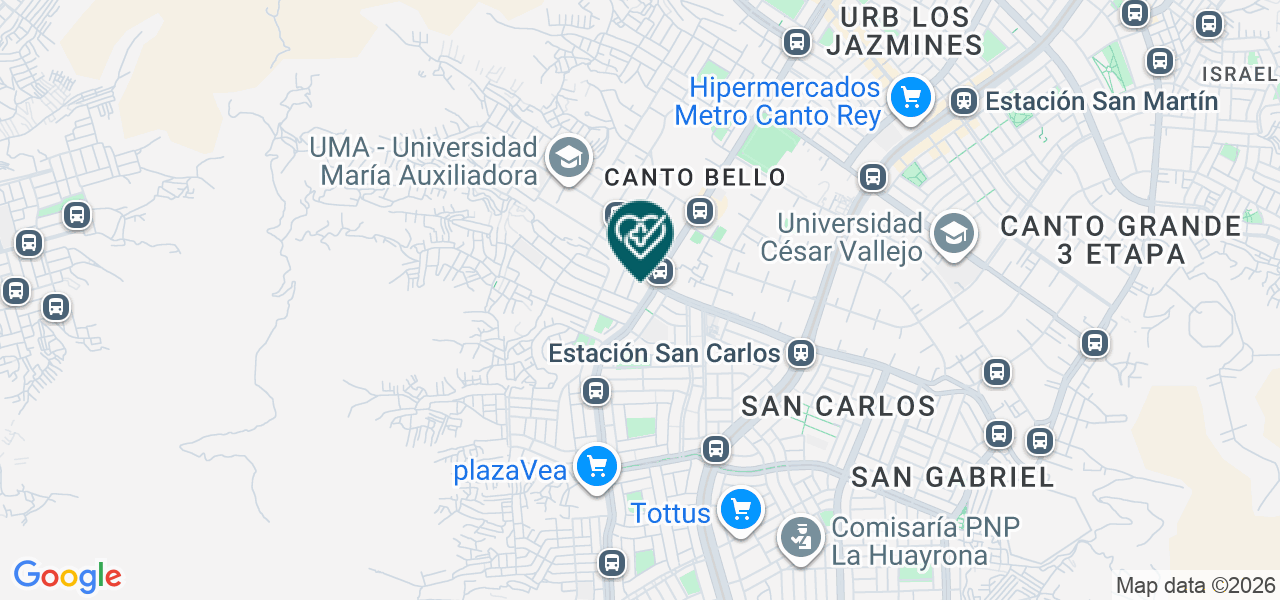 Mapa de Consultorio Dental Yomona
