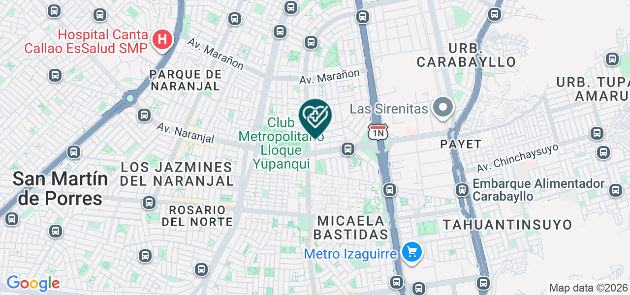 Mapa de Consultorio Medico Especializado Madre Niño