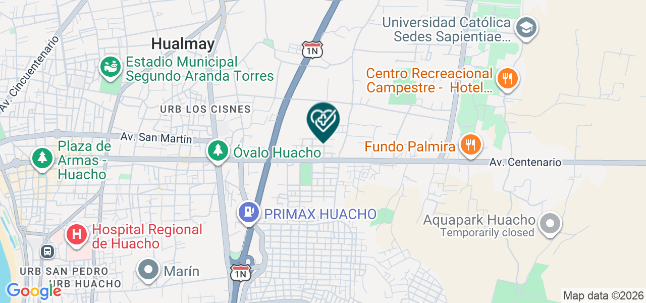 Mapa de Centro Odontológico Dentix