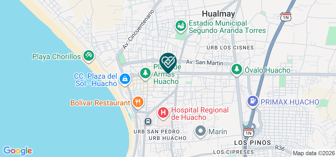 Mapa de Podología Huacho