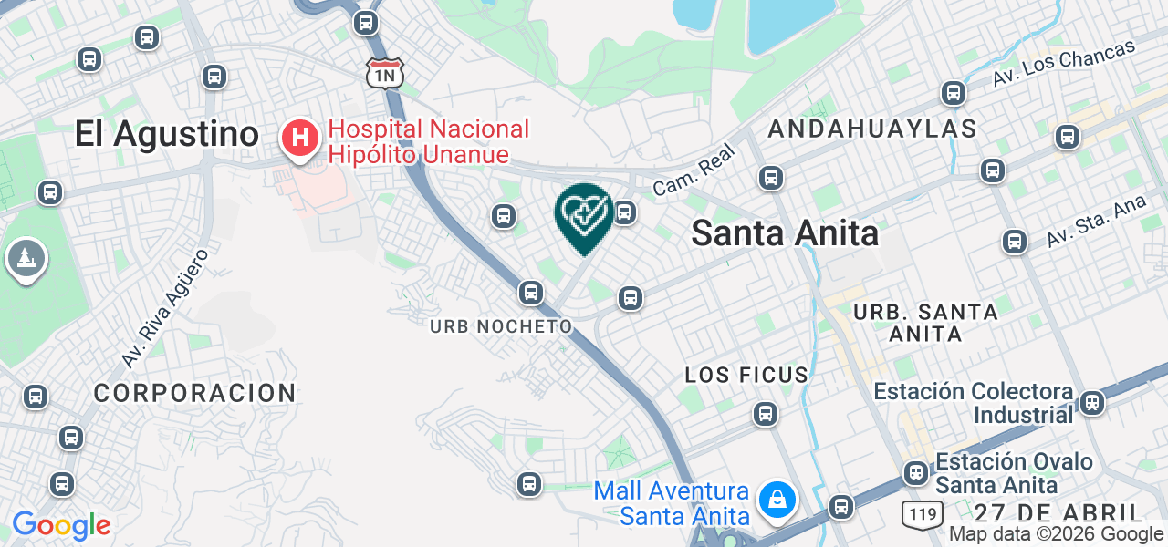 Mapa de Odontoarea