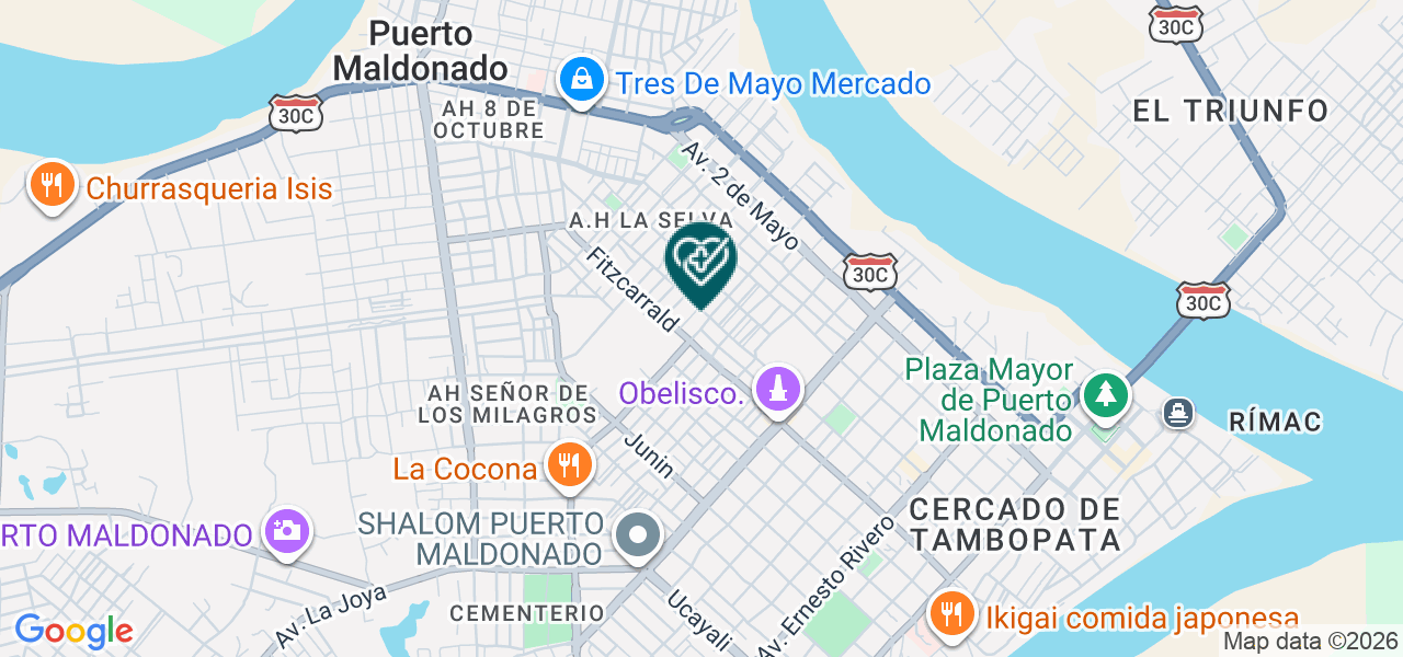 Mapa de Centro Medico Especializado San Sebastian