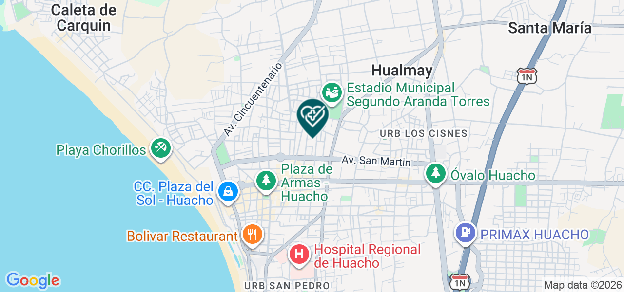 Mapa de Centro Odontológico San Jorge