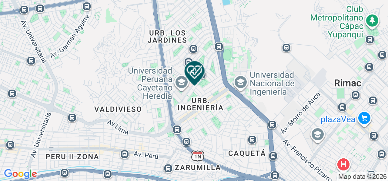 Mapa de Servicios Nefrologicos Integrales E.I.R.L