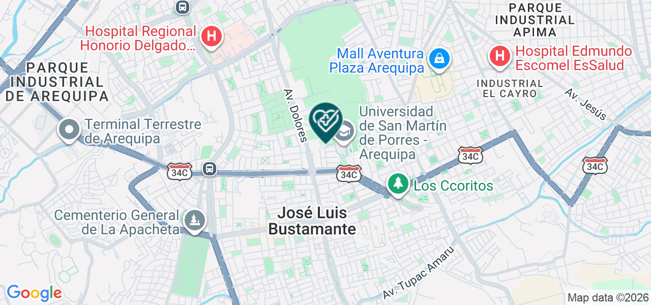 Mapa de Consultorio Odontologico Villadent