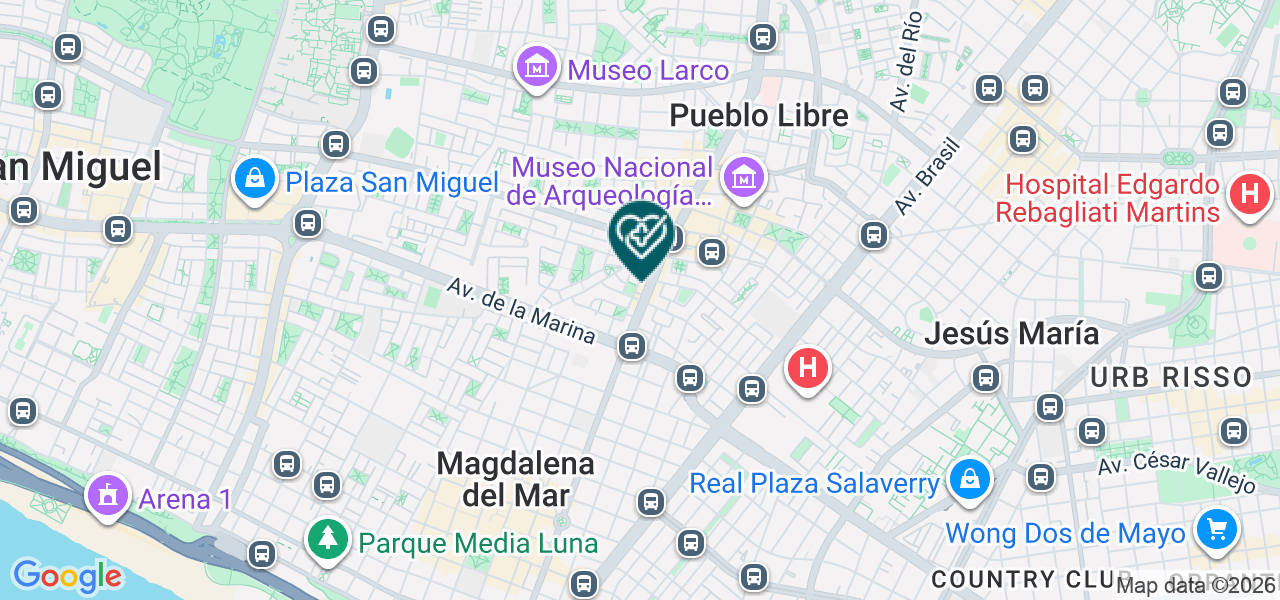 Mapa de Laboratorio Anatomopatologico Biolabc SAC