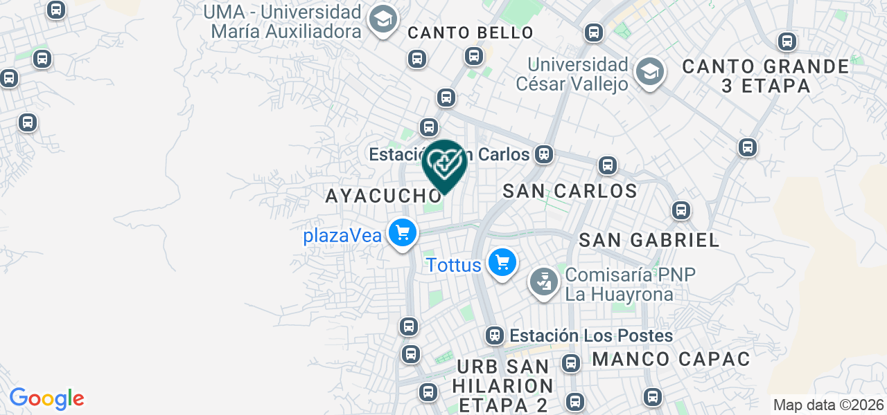 Mapa de Consultorio Odontologico Patty Dent