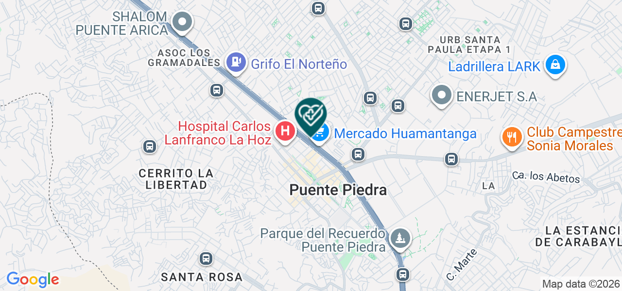 Mapa de Consultorio Medico Dental Vida