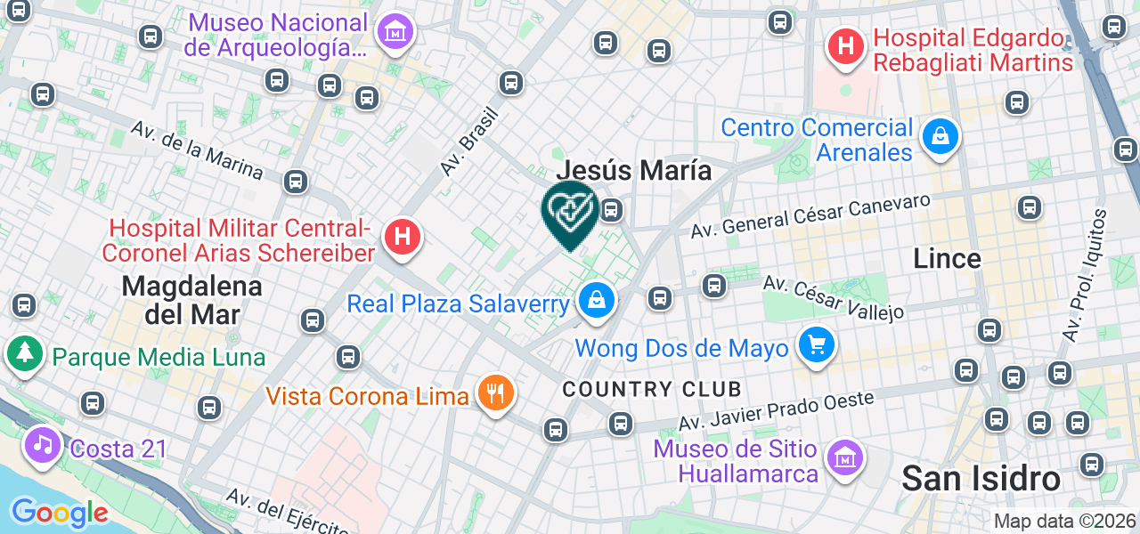 Mapa de Dental San Felipe Hag EIRL