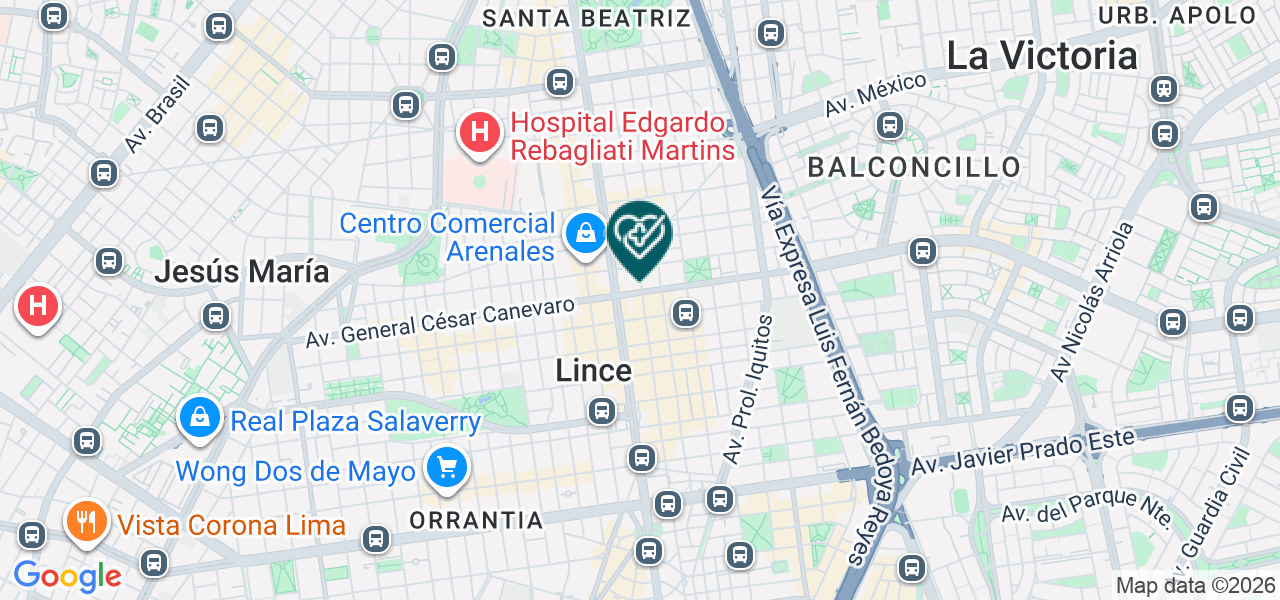 Mapa de Impact Oftalmology Products S.A.C.