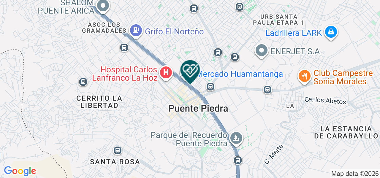 Mapa de Clinica Dental Villadent SRL