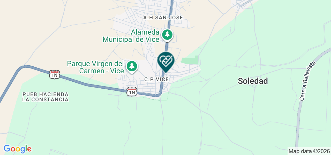 Mapa de Centro Medico Bancayan
