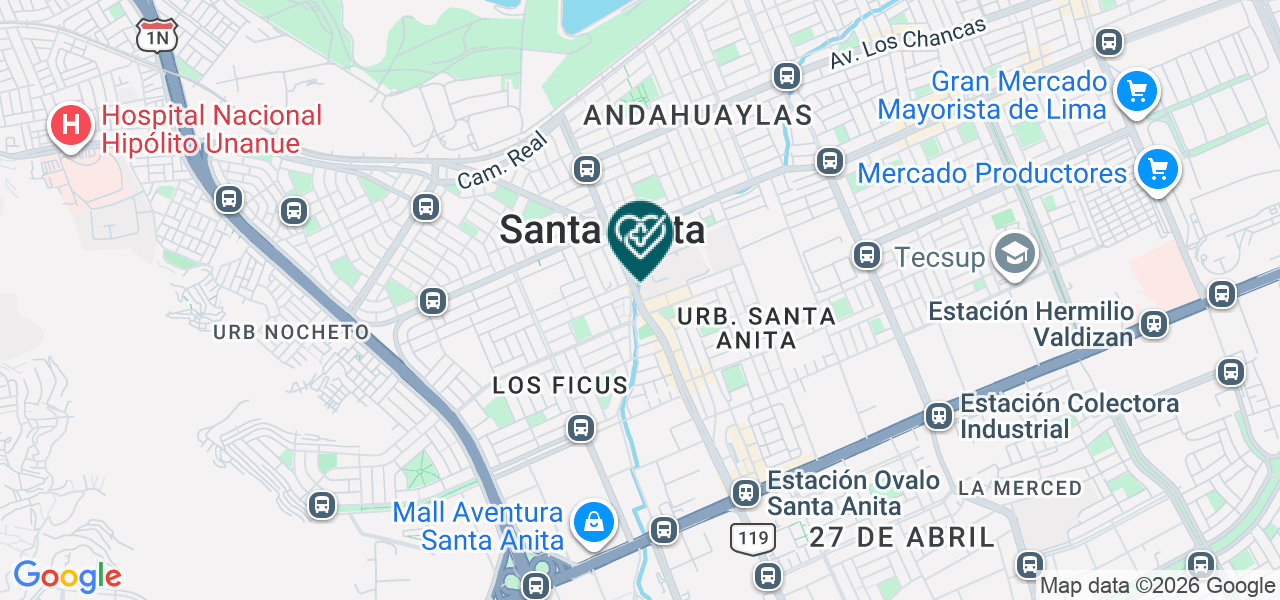 Mapa de Consultorio Dental Sonrydent