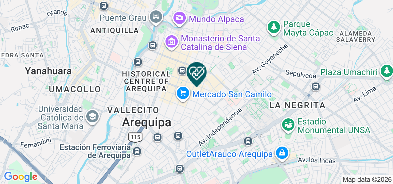 Mapa de Laboratorio de Protesis "regalloy