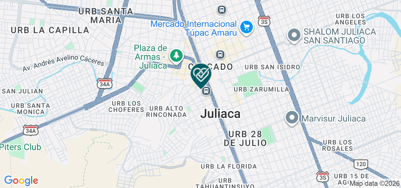 Mapa de Centro Privado "loreto