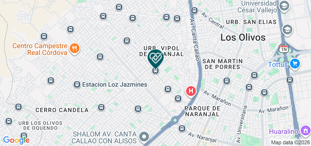 Mapa de Consultorio Dental Perfect Smile