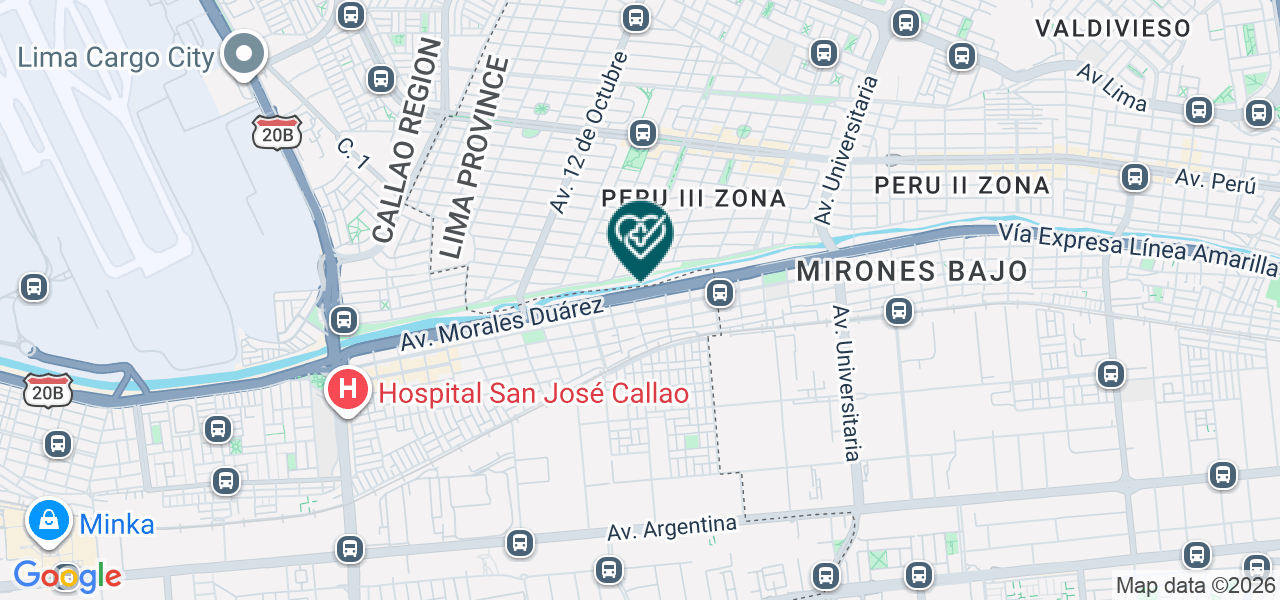 Mapa de Centro Medico Odontologico Maria Petkovic E.I.R.L.