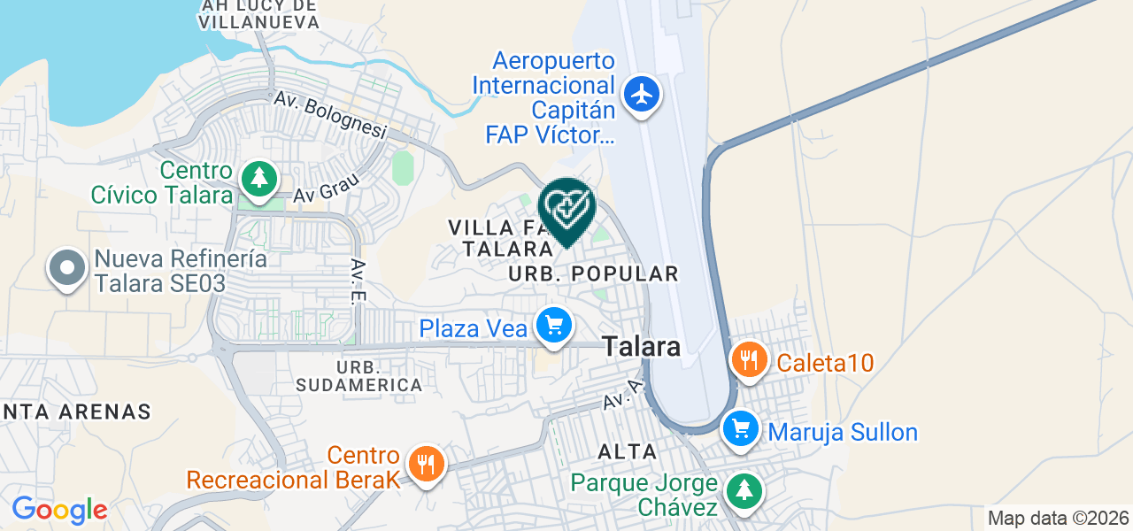 Mapa de Consultorio Obstetrico Talentos