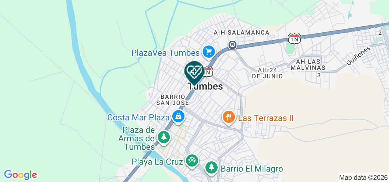 Mapa de Laboratorio de Análisis Bioquímicos y Clínicos Roman