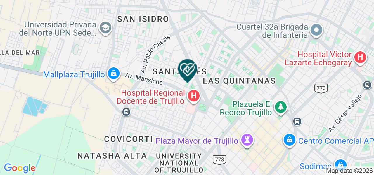 Mapa de Oftalmonorte