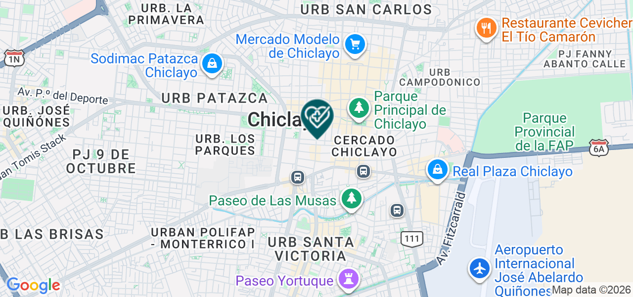 Mapa de Servimed Peru