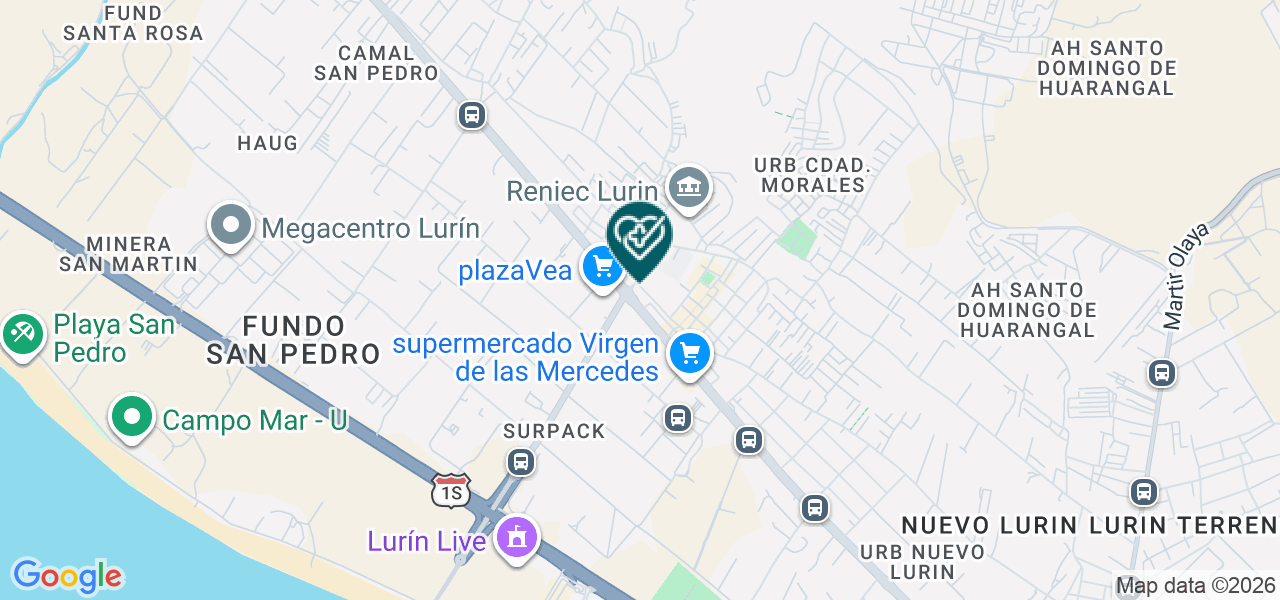 Mapa de Cardiosalud Lurin