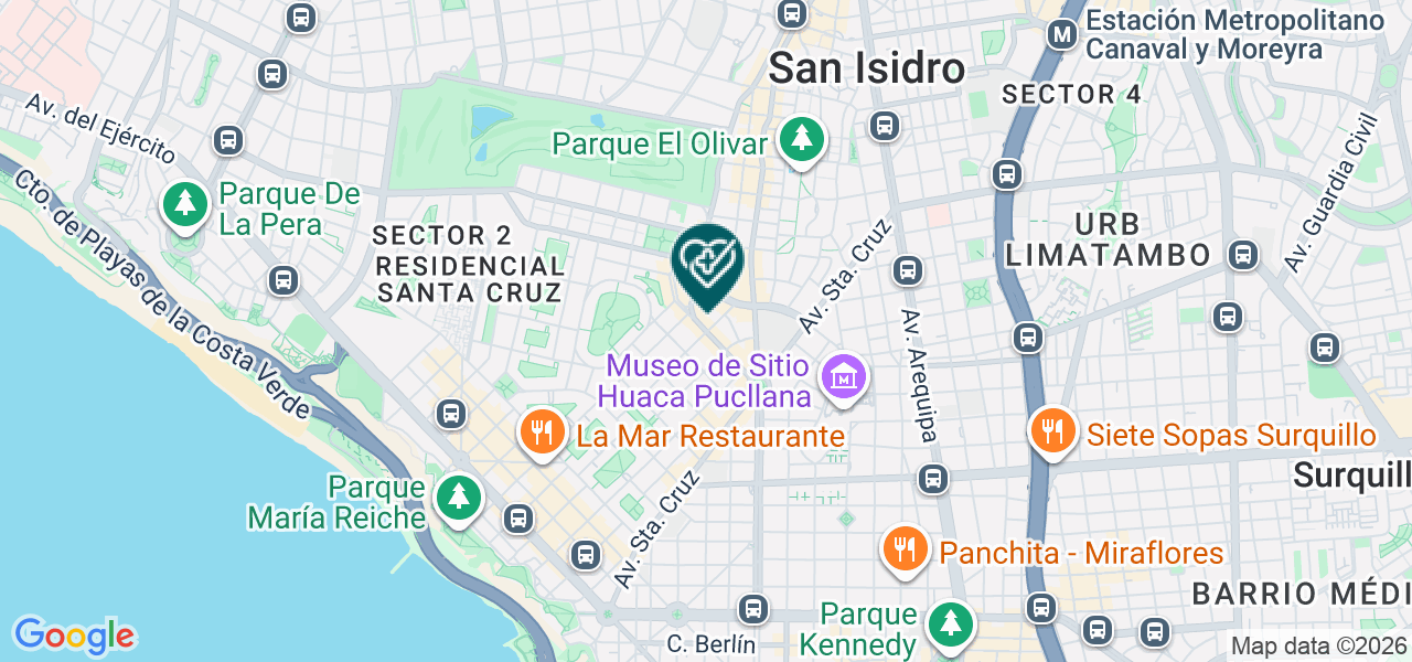 Mapa de Consultorio Dental Sonia Ayme Quinto Martel