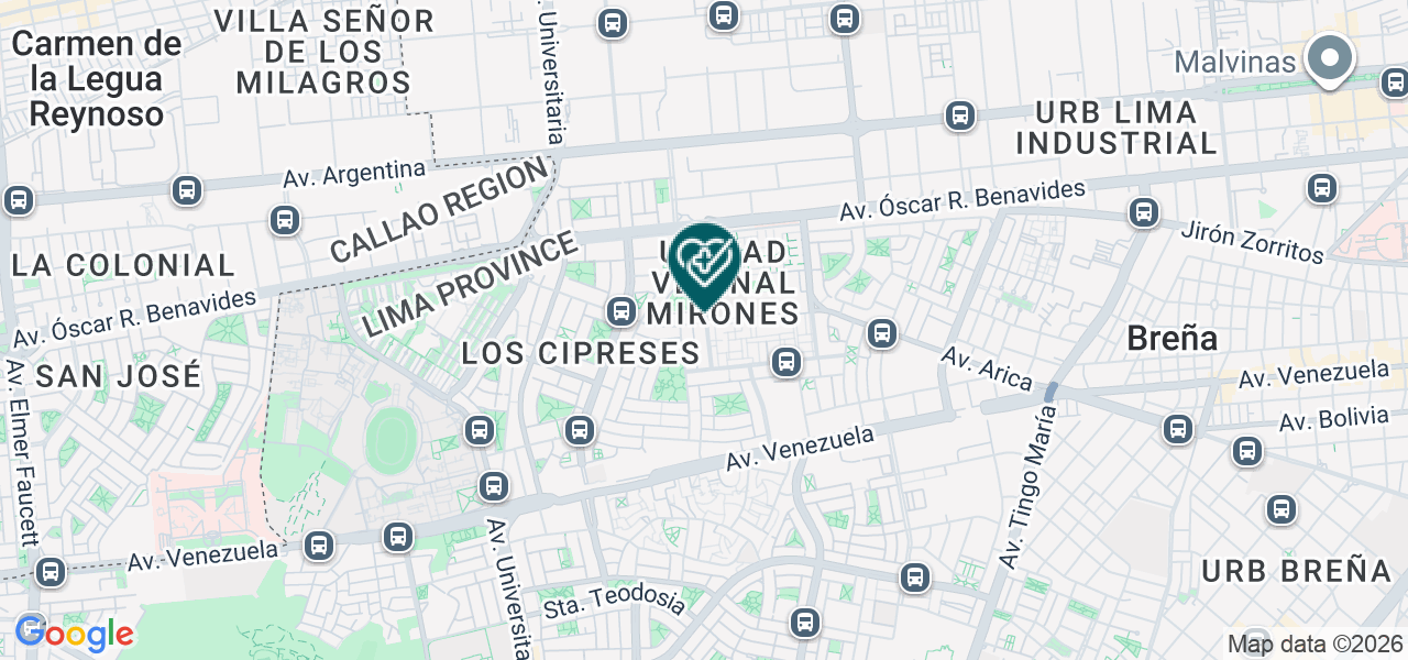 Mapa de Clinica San Miguel S.A.C