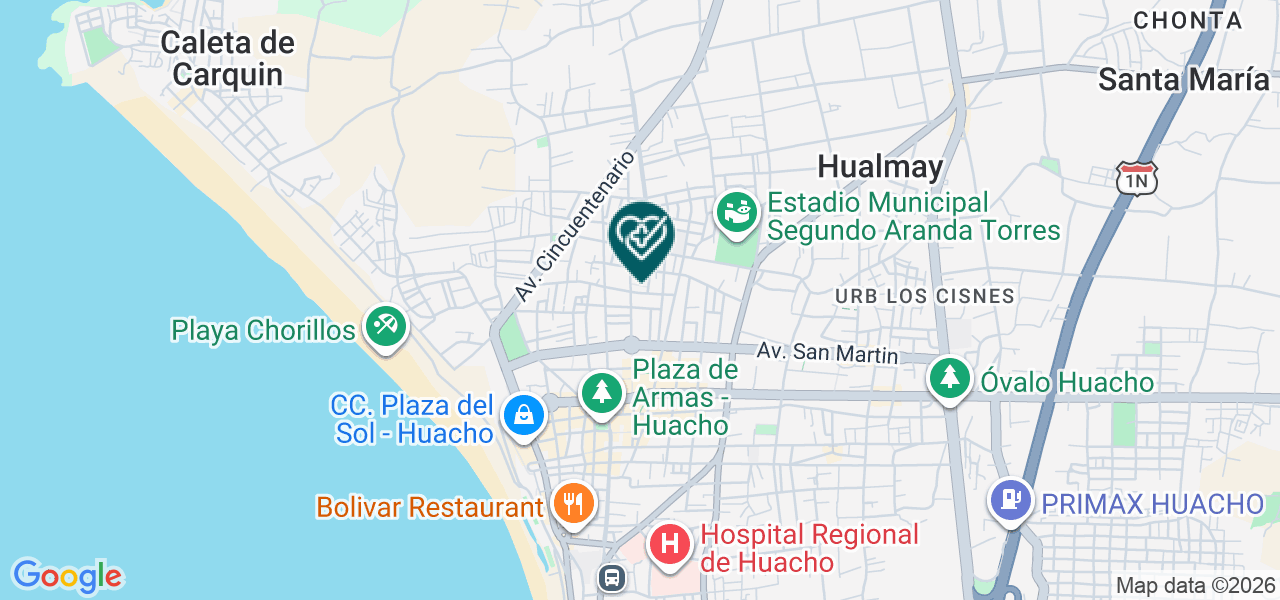 Mapa de Consultorio Dental Virgen del Carmen