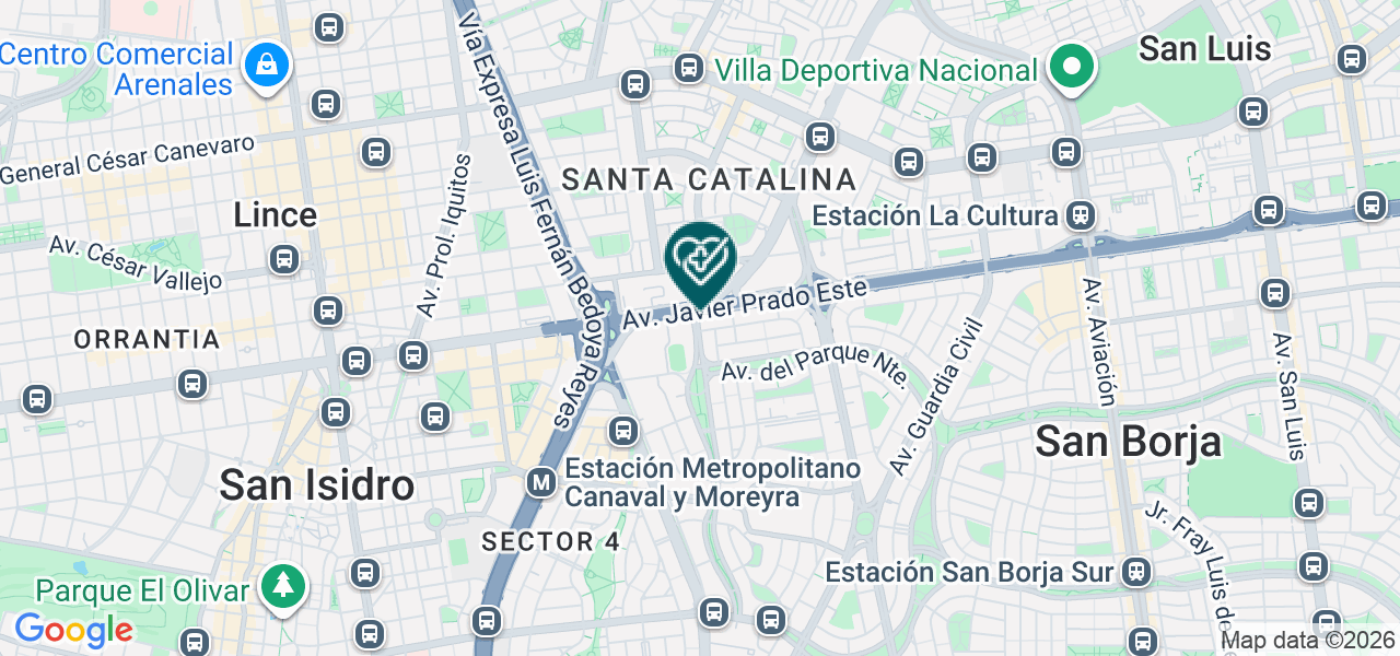 Mapa de Clinica Ricardo Palma SA
