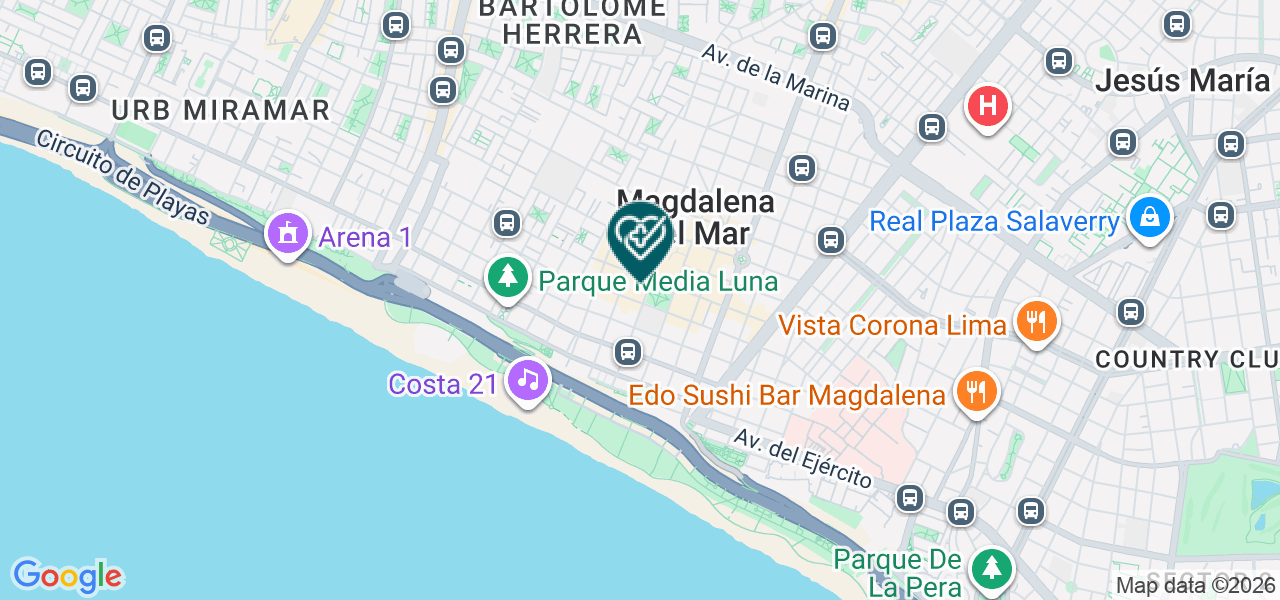 Mapa de Policlinico Santa Maria Magdalena